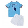Manchester City Aymeric Laporte #14 Hemmaställ Barn 2022-23 Korta ärmar (+ Korta byxor)
